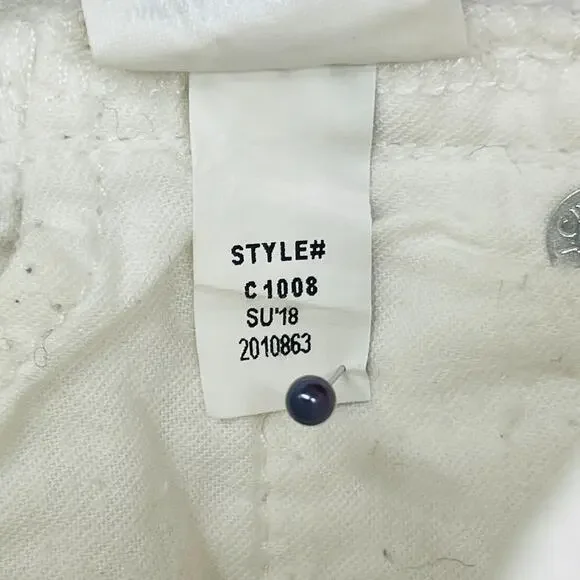 J.CREW Jeans Womens 26 Slim Broken in Boyfriend Stretch Denim Cotton White - Picture 9 of 14